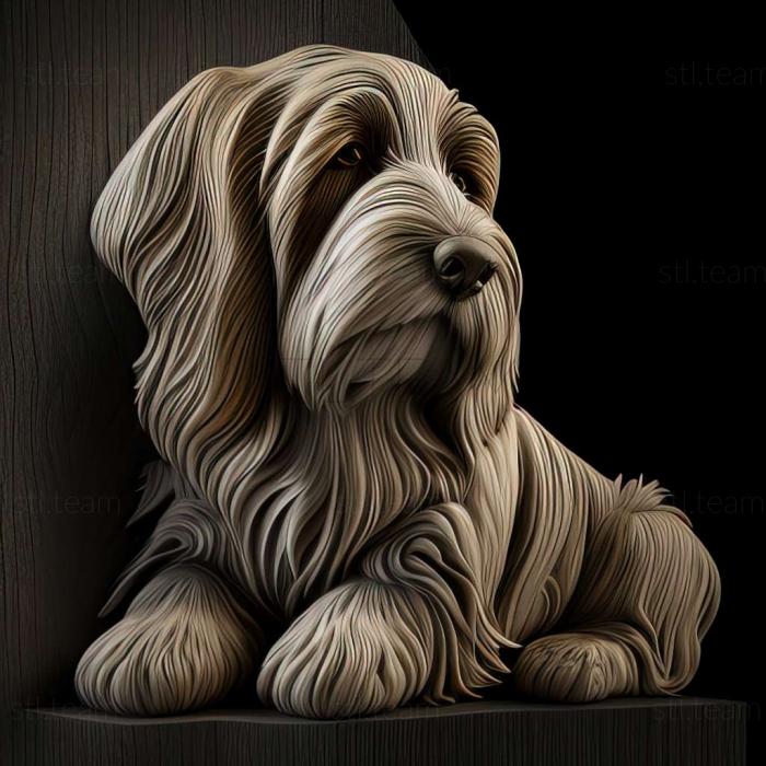 3D model Vendee Basset Griffon dog (STL)